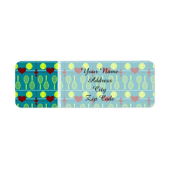 Colourful tennis pattern (Front)