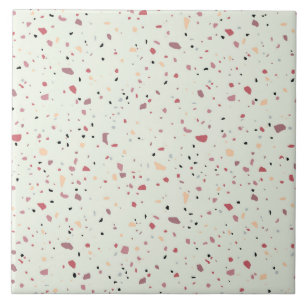 Colourful terrazzo pattern ceramic tile