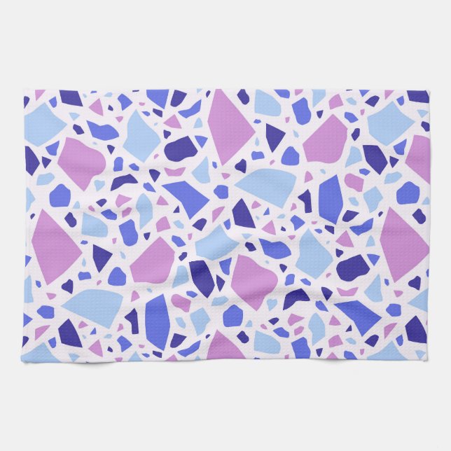 Colourful Terrazzo Pattern Kitchen Towel (Horizontal)