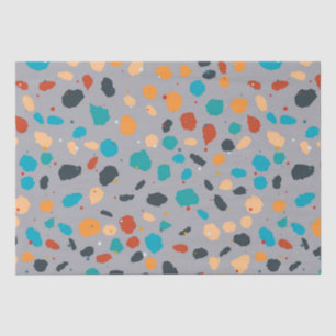 Colourful terrazzo pattern tissue paper