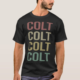 Colourful Text Art - Colt Name T-Shirt