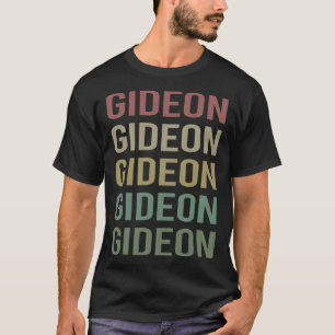 Colourful Text Art - Gideon Name T-Shirt