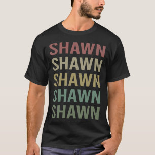 Colourful Text Art - Shawn Name T-Shirt