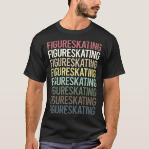 Colourful Text Figure Skating T-Shirt