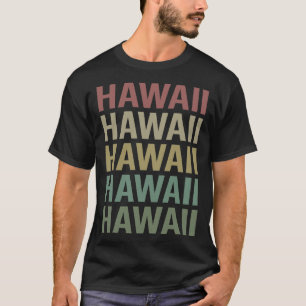 Colourful Text Hawaii T-Shirt