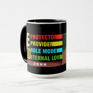 Colourful text He is DAD ,Father's Day Gift  Mug