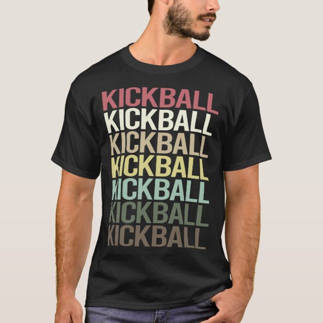 Colourful Text Kickball T-Shirt (Front)