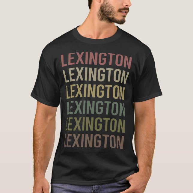 Colourful Text Lexington T-Shirt (Front)