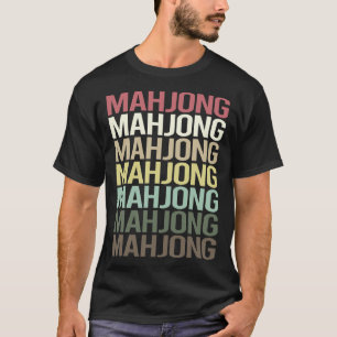 Colourful Text Mahjong Majong Mah Jong Mah Jongg T-Shirt