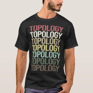Colourful Text Topology T-Shirt