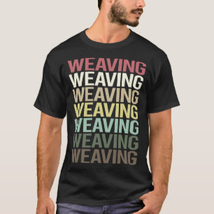 Colourful Text Weaving T-Shirt