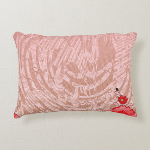 Colourful textile pattern featuring intricate flor accent pillow