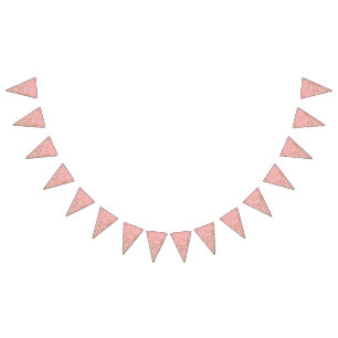 Colourful textile pattern featuring intricate flor bunting flags