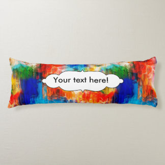 Colourful texture body pillow