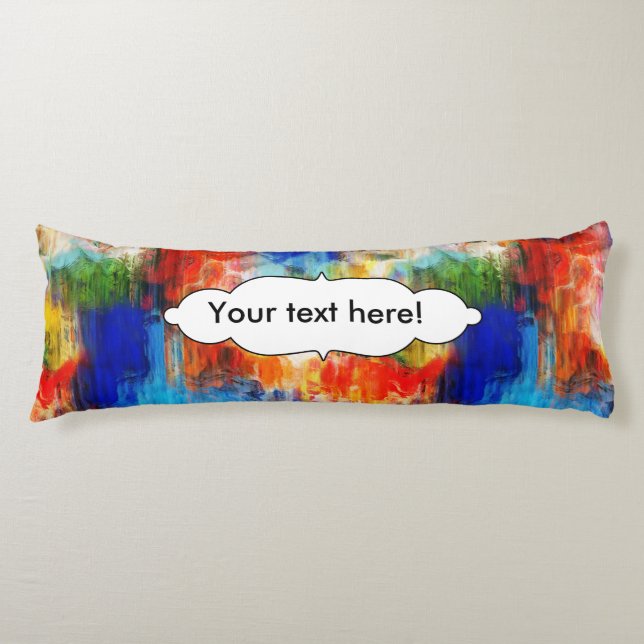 Colourful texture body pillow (Front)