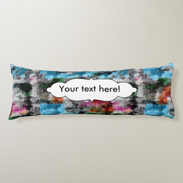 Colourful texture body pillow (Front)