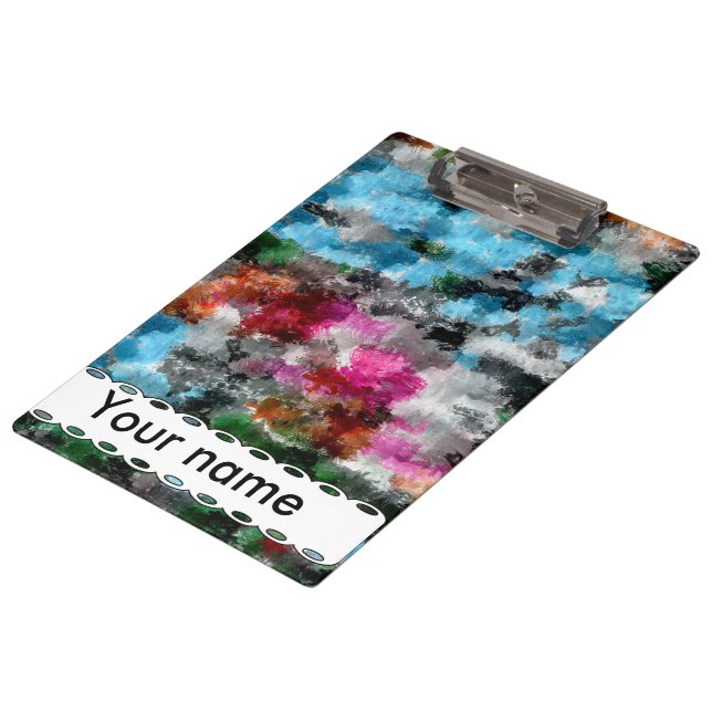 Colourful texture clipboard (Angled)