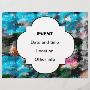 Colourful texture flyer