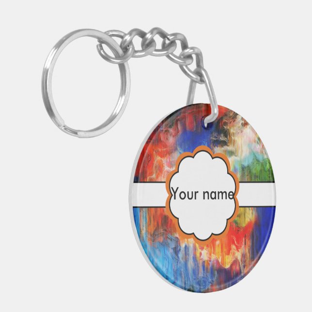 Colourful texture keychain (Front Left)
