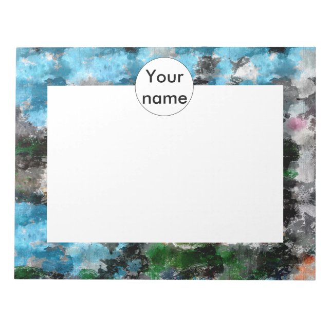 Colourful texture notepad (Front)