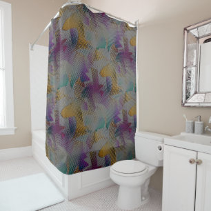 Colourful texture with small messy geometric shape