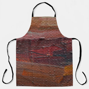 Colourful textured background from oil paints. par apron