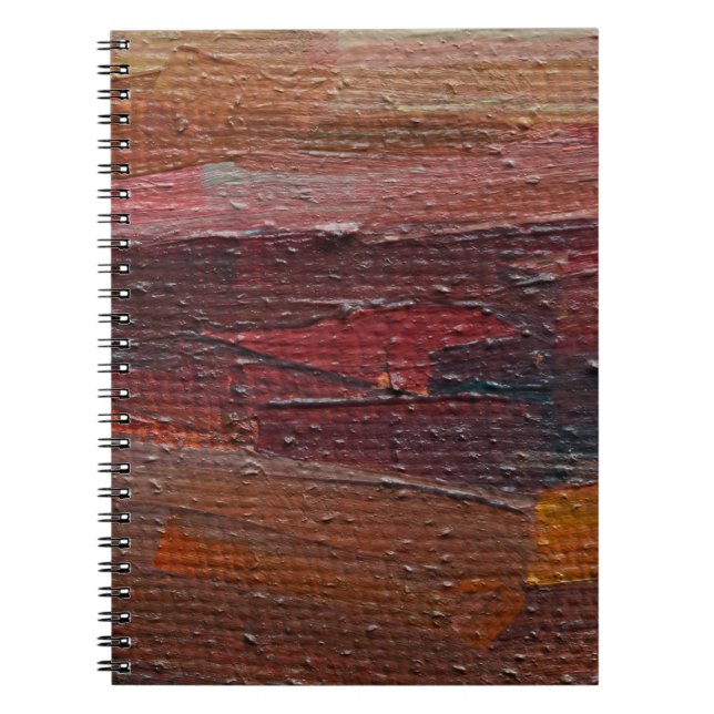 Colourful textured background from oil paints. par notebook (Front)