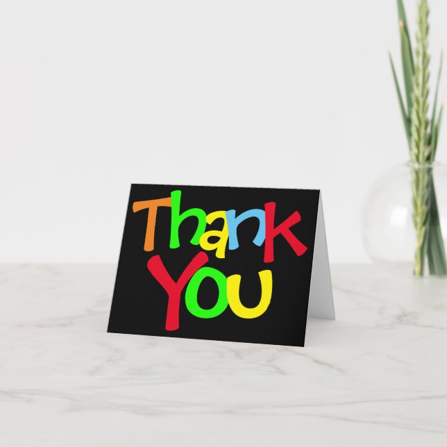 Colourful Thank You Card (Front)