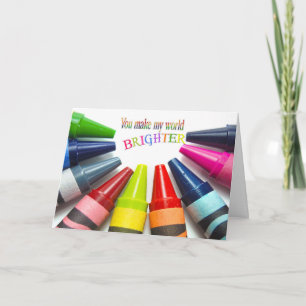 Colourful Thank you friendship Card