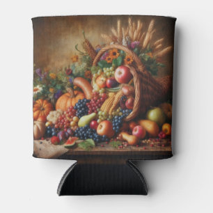 Colourful/Thanksgiving/Cornucopia/Fall Can Cooler