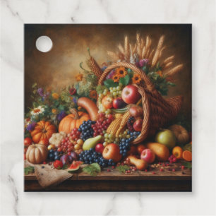 Colourful/Thanksgiving/Cornucopia/Fall Favour Tags