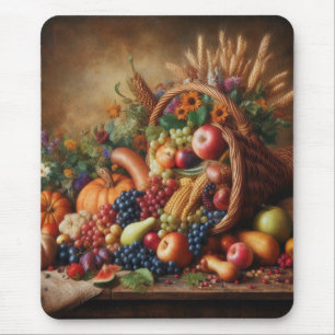 Colourful/Thanksgiving/Cornucopia/Fall Mouse Pad