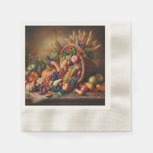 Colourful/Thanksgiving/Cornucopia/Fall Napkin