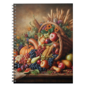 Colourful/Thanksgiving/Cornucopia/Fall Notebook