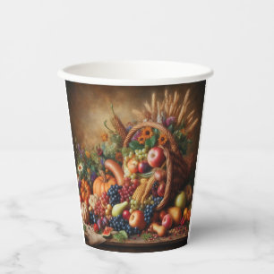 Colourful/Thanksgiving/Cornucopia/Fall Paper Cups