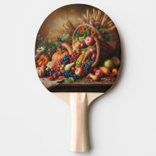 Colourful/Thanksgiving/Cornucopia/Fall Ping Pong Paddle