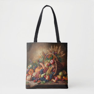 Colourful/Thanksgiving/Cornucopia/Fall Tote Bag