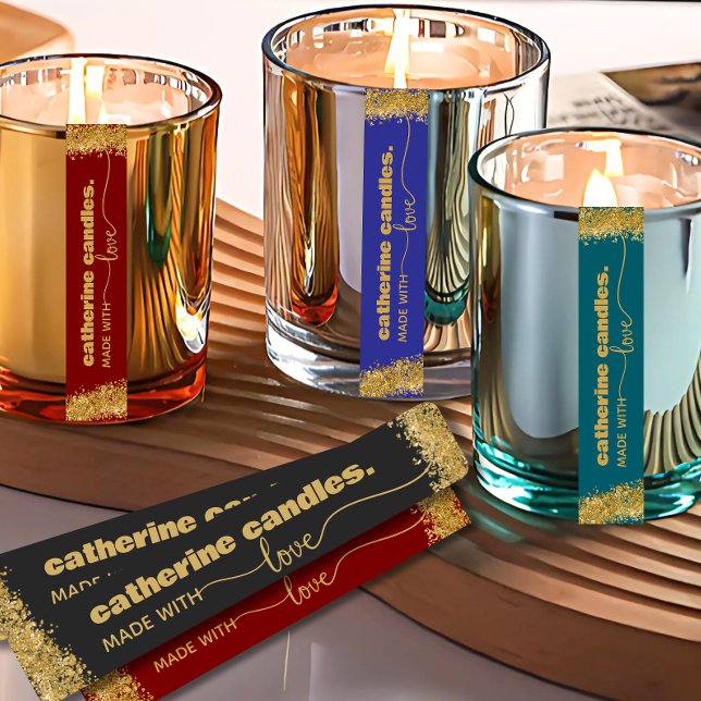 Colourful Thin Candle Tamper-Proof Seal Label (Creator Uploaded)