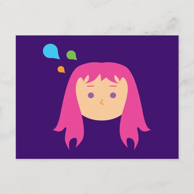 Colourful Thoughts Postcard (Front)