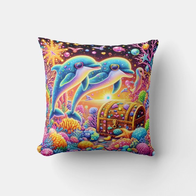 Colourful  throw pillow (Front)
