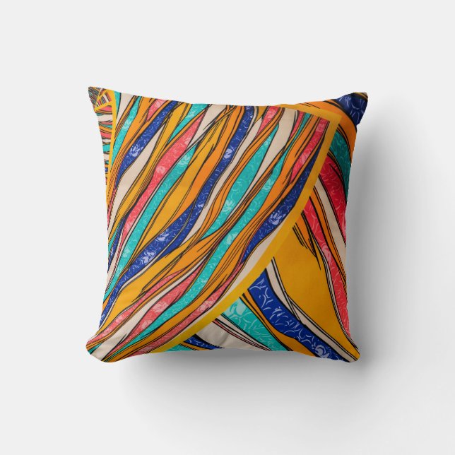 Colourful Throw Pillow (Front)