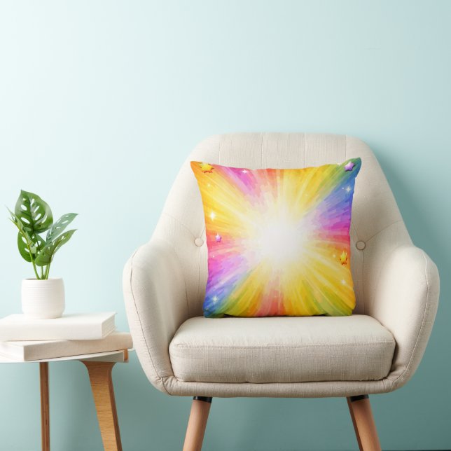 Colourful Throw Pillow (Chair)