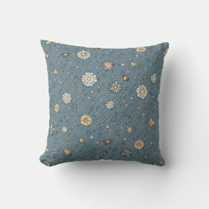 Colourful throw pillows
