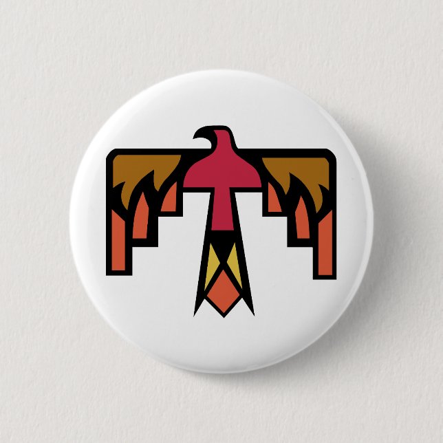 Colourful Thunderbird design 2 Inch Round Button (Front)