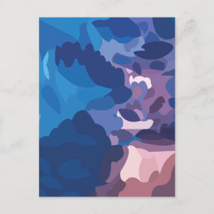 Colourful Thunderstorm Clouds  Postcard
