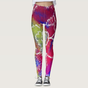 Colourful Tie Dye Leggings