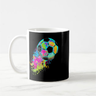 Colourful Tie Dye Soccer Ll  Coffee Mug