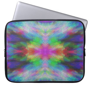 Colourful Tie Dye Style Art Laptop Sleeve