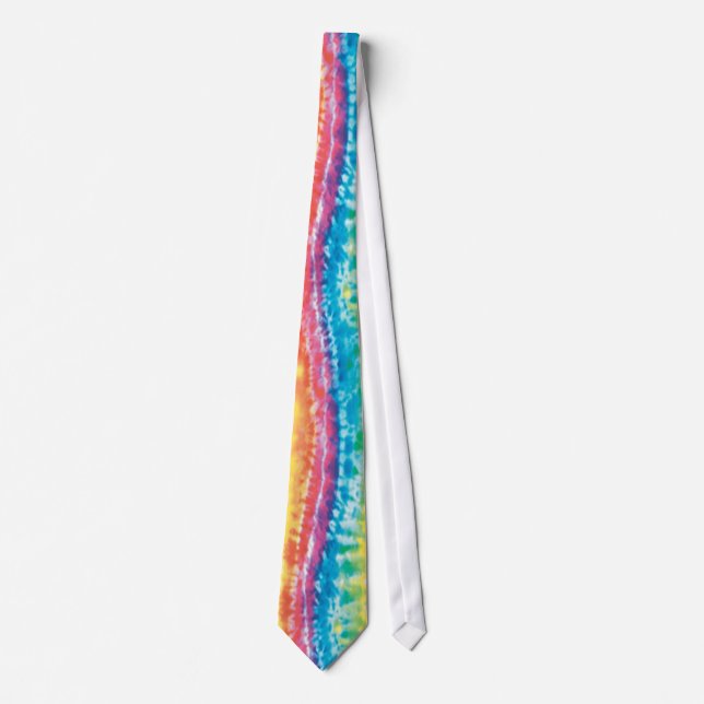 Colourful Tie Dye Tie (Front)