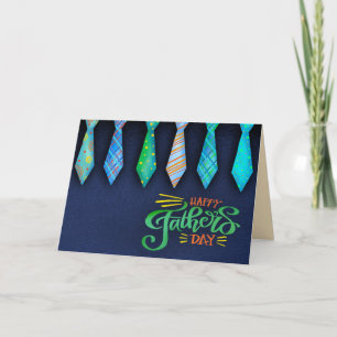 Colourful Tie Father’s Day Dad Inspirivity Card